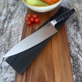 KA-BAR Chef Knife on Cutting Board